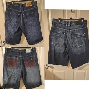 Koman Dodeca Outback Rider 3 Vintage Vtg Jean Baggy Shorts Bundle Size 34